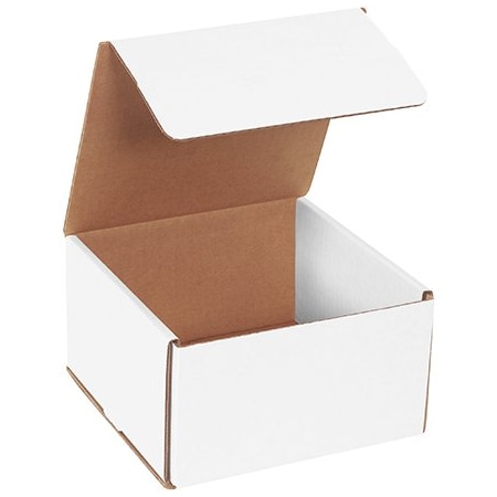 Bsc Preferred 7 x 7 x 4'' White Corrugated Mailers, 50PK BUY00027522